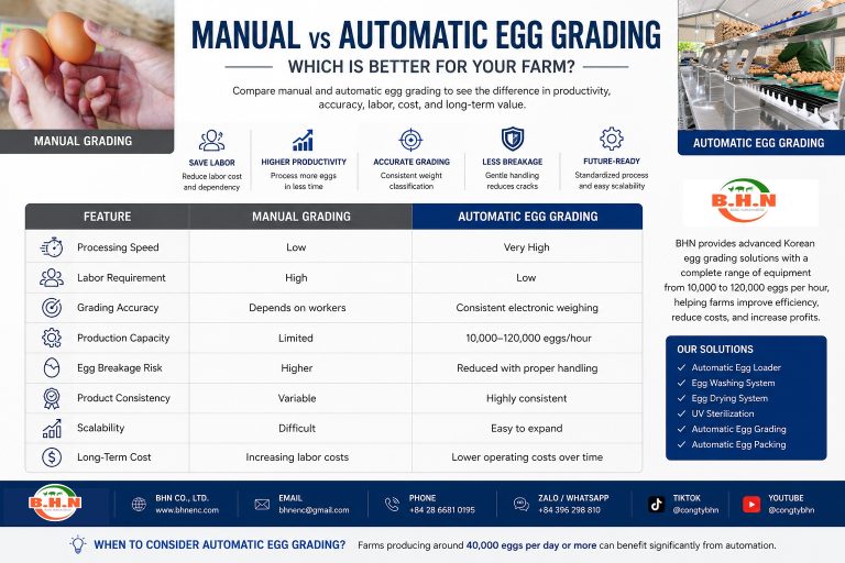 Manual vs Automatic Egg Grading: Which Is Better?
