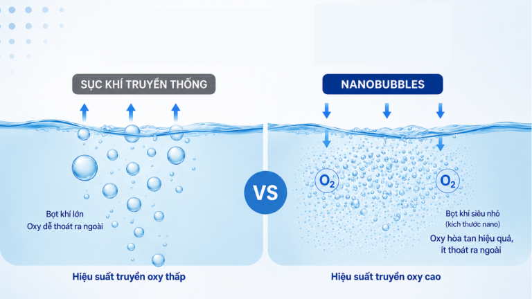 NanoBubbles Nâng Cao Hiệu Suất Truyền Oxy Như Thế Nào?